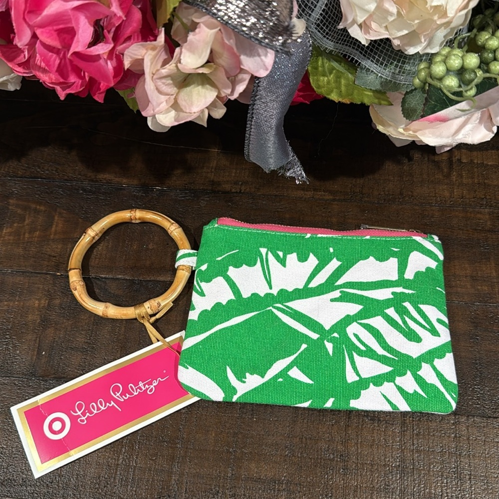Lilly Pulitzer & Target Collab Wristlet With Bamboo Handle (NWT) - Picture 3 of 9